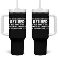 Funny Retirement Tumbler With Handle Funny The Legend Has Retired Grandpa Dad Humor - Wonder Print Shop