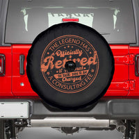The Legend Has Retired Spare Tire Cover Retro Funny Retirement Gift Dad Humor