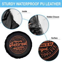 The Legend Has Retired Spare Tire Cover Retro Funny Retirement Gift Dad Humor