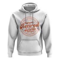 The Legend Has Retired Hoodie Retro Funny Retirement Gift Dad Humor