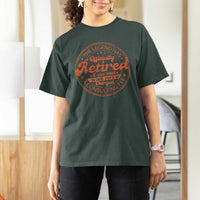 The Legend Has Retired T Shirt For Women Retro Funny Retirement Gift Dad Humor