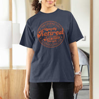 The Legend Has Retired T Shirt For Women Retro Funny Retirement Gift Dad Humor
