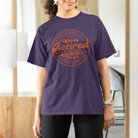 The Legend Has Retired T Shirt For Women Retro Funny Retirement Gift Dad Humor