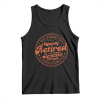 The Legend Has Retired Tank Top Retro Funny Retirement Gift Dad Humor