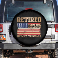 Funny Retirement Spare Tire Cover See Wife For Details Husband Dad Grandpa Humor US Flag