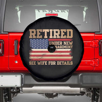 Funny Retirement Spare Tire Cover See Wife For Details Husband Dad Grandpa Humor US Flag