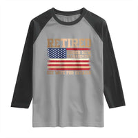 Funny Retirement Raglan Shirt See Wife For Details Husband Dad Grandpa Humor US Flag