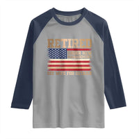 Funny Retirement Raglan Shirt See Wife For Details Husband Dad Grandpa Humor US Flag