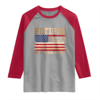 Funny Retirement Raglan Shirt See Wife For Details Husband Dad Grandpa Humor US Flag