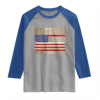 Funny Retirement Raglan Shirt See Wife For Details Husband Dad Grandpa Humor US Flag