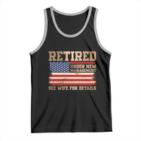 Funny Retirement Tank Top See Wife For Details Husband Dad Grandpa Humor US Flag