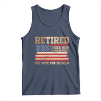 Funny Retirement Tank Top See Wife For Details Husband Dad Grandpa Humor US Flag