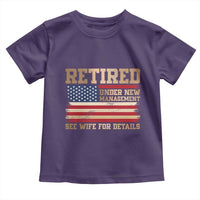 Funny Retirement Toddler T Shirt See Wife For Details Husband Dad Grandpa Humor US Flag