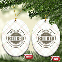 Retired Not My Problem Anymore Ceramic Ornament Funny Retirement 2026