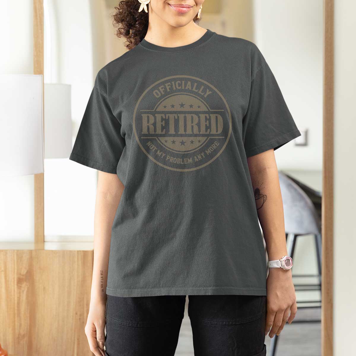 Retired Not My Problem Anymore T Shirt For Women Funny Retirement 2026