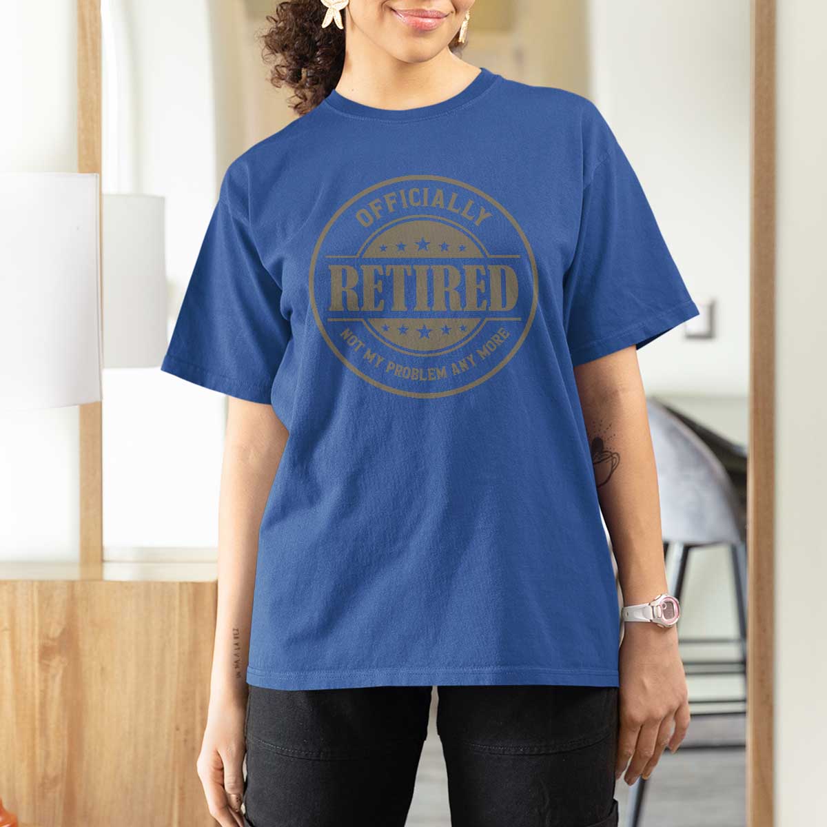 Retired Not My Problem Anymore T Shirt For Women Funny Retirement 2026