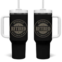 Retired Not My Problem Anymore Tumbler With Handle Funny Retirement 2026