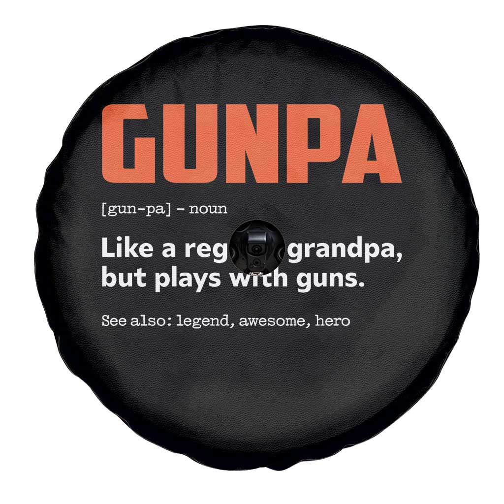 Funny Gunpa Spare Tire Cover Gun Lover Grandpa Pro Gun Enthusiast - Wonder Print Shop