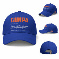 Funny Gunpa Baseball Cap Gun Lover Grandpa Pro Gun Enthusiast