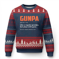 Funny Gunpa Ugly Christmas Sweater Gun Lover Grandpa Pro Gun Enthusiast - Wonder Print Shop