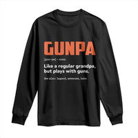 Funny Gunpa Long Sleeve Shirt Gun Lover Grandpa Pro Gun Enthusiast - Wonder Print Shop