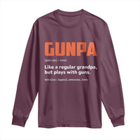 Funny Gunpa Long Sleeve Shirt Gun Lover Grandpa Pro Gun Enthusiast - Wonder Print Shop