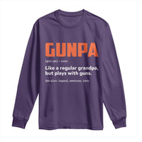 Funny Gunpa Long Sleeve Shirt Gun Lover Grandpa Pro Gun Enthusiast - Wonder Print Shop