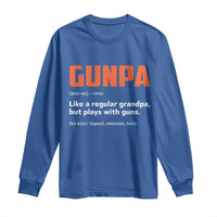 Funny Gunpa Long Sleeve Shirt Gun Lover Grandpa Pro Gun Enthusiast - Wonder Print Shop