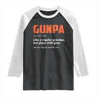 Funny Gunpa Raglan Shirt Gun Lover Grandpa Pro Gun Enthusiast - Wonder Print Shop