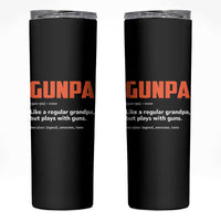 Funny Gunpa Skinny Tumbler Gun Lover Grandpa Pro Gun Enthusiast - Wonder Print Shop