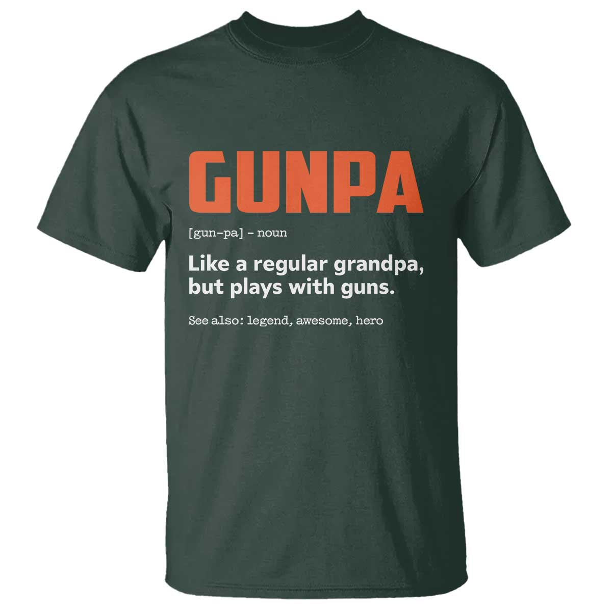 Funny Gunpa T Shirt Gun Lover Grandpa Pro Gun Enthusiast - Wonder Print Shop
