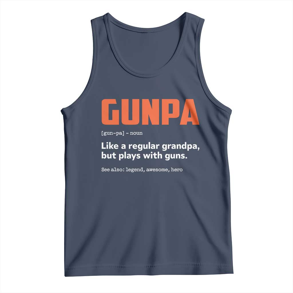 Funny Gunpa Tank Top Gun Lover Grandpa Pro Gun Enthusiast - Wonder Print Shop