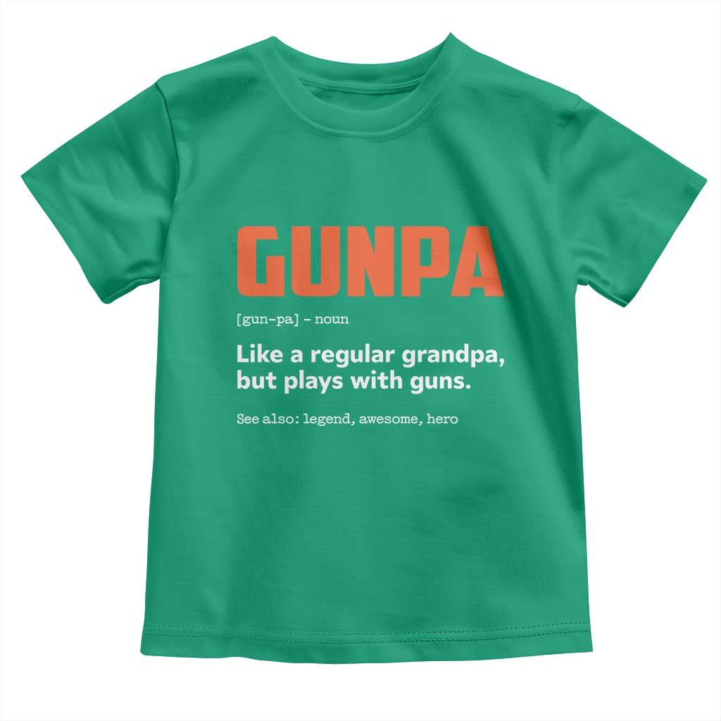 Funny Gunpa Toddler T Shirt Gun Lover Grandpa Pro Gun Enthusiast - Wonder Print Shop
