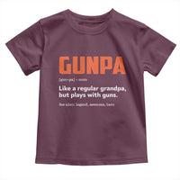 Funny Gunpa Toddler T Shirt Gun Lover Grandpa Pro Gun Enthusiast - Wonder Print Shop