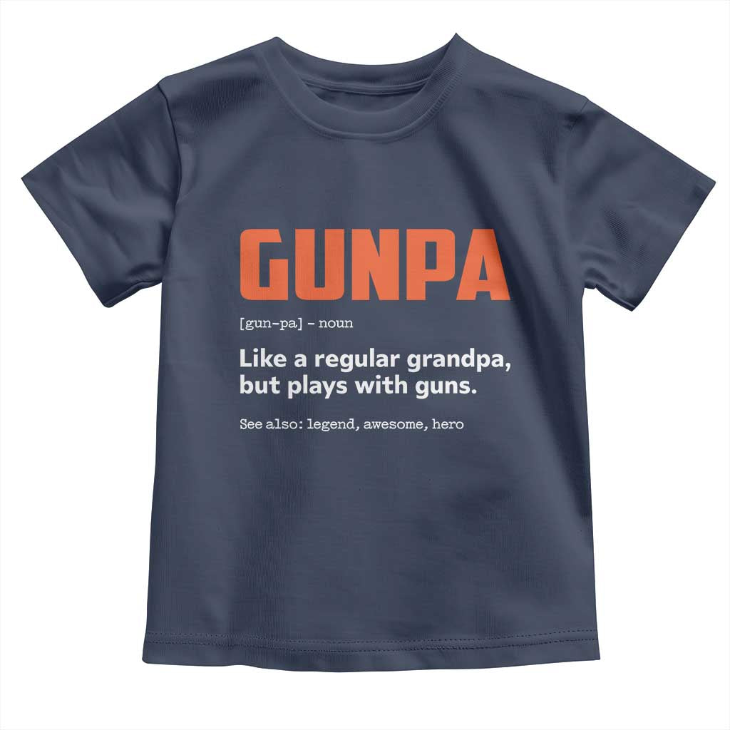 Funny Gunpa Toddler T Shirt Gun Lover Grandpa Pro Gun Enthusiast - Wonder Print Shop