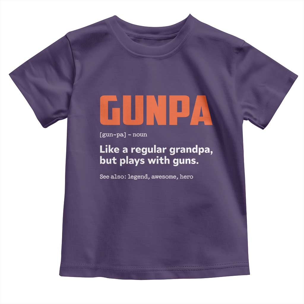 Funny Gunpa Toddler T Shirt Gun Lover Grandpa Pro Gun Enthusiast - Wonder Print Shop