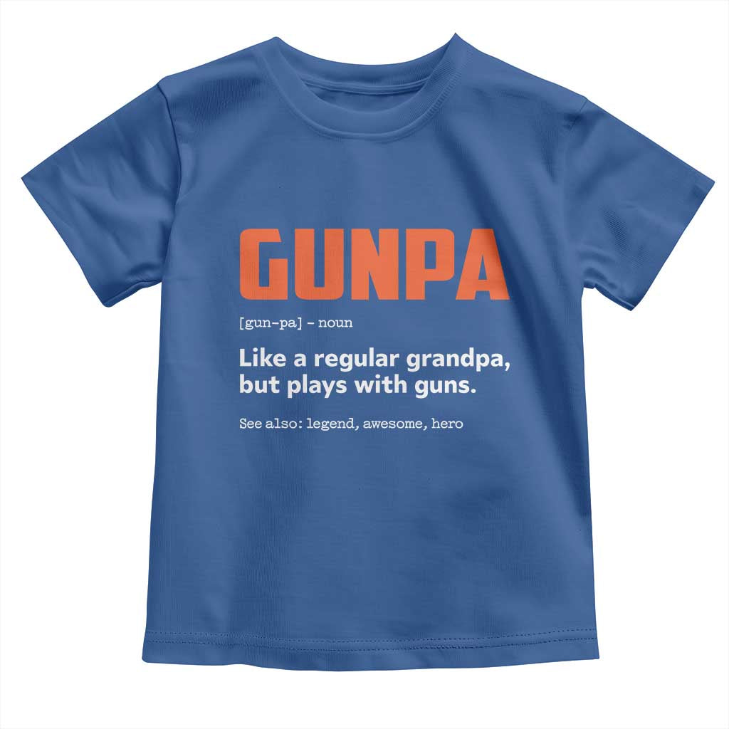Funny Gunpa Toddler T Shirt Gun Lover Grandpa Pro Gun Enthusiast - Wonder Print Shop