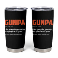 Funny Gunpa Tumbler Cup Gun Lover Grandpa Pro Gun Enthusiast - Wonder Print Shop
