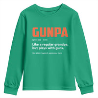 Funny Gunpa Youth Sweatshirt Gun Lover Grandpa Pro Gun Enthusiast - Wonder Print Shop