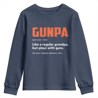 Funny Gunpa Youth Sweatshirt Gun Lover Grandpa Pro Gun Enthusiast - Wonder Print Shop