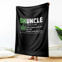 Funny Uncle Weed Smoker Throw Blanket Skuncle Definition Funny Weed Pot Cannabis Marijuana