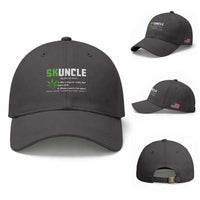 Funny Uncle Weed Smoker Baseball Cap Skuncle Definition Funny Weed Pot Cannabis Marijuana
