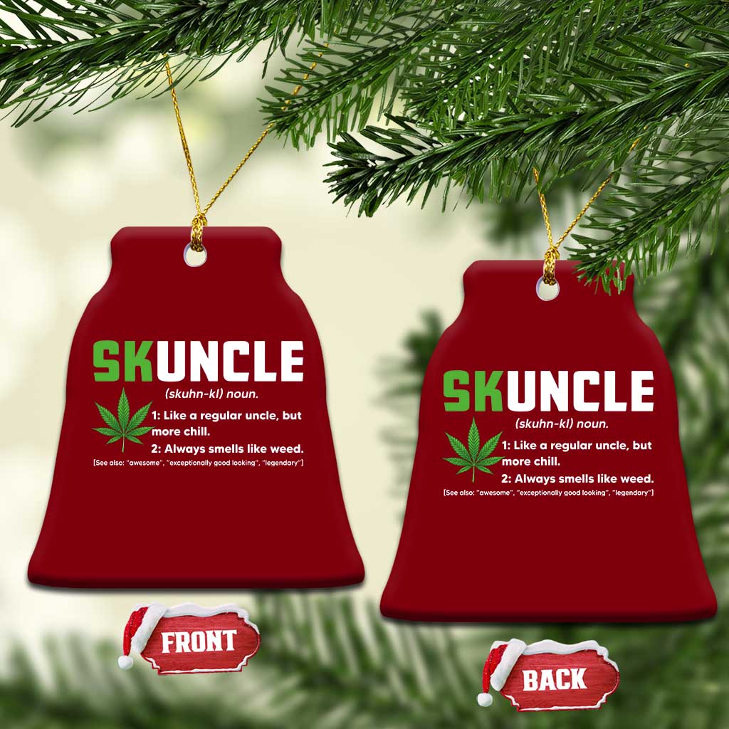 Funny Uncle Weed Smoker Ceramic Ornament Skuncle Definition Funny Weed Pot Cannabis Marijuana