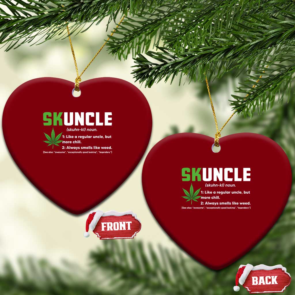 Funny Uncle Weed Smoker Ceramic Ornament Skuncle Definition Funny Weed Pot Cannabis Marijuana