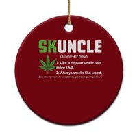 Funny Uncle Weed Smoker Ceramic Ornament Skuncle Definition Funny Weed Pot Cannabis Marijuana