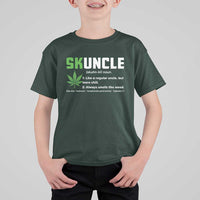 Funny Uncle Weed Smoker T Shirt For Kid Skuncle Definition Funny Weed Pot Cannabis Marijuana