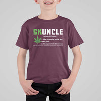 Funny Uncle Weed Smoker T Shirt For Kid Skuncle Definition Funny Weed Pot Cannabis Marijuana