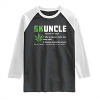 Funny Uncle Weed Smoker Raglan Shirt Skuncle Definition Funny Weed Pot Cannabis Marijuana