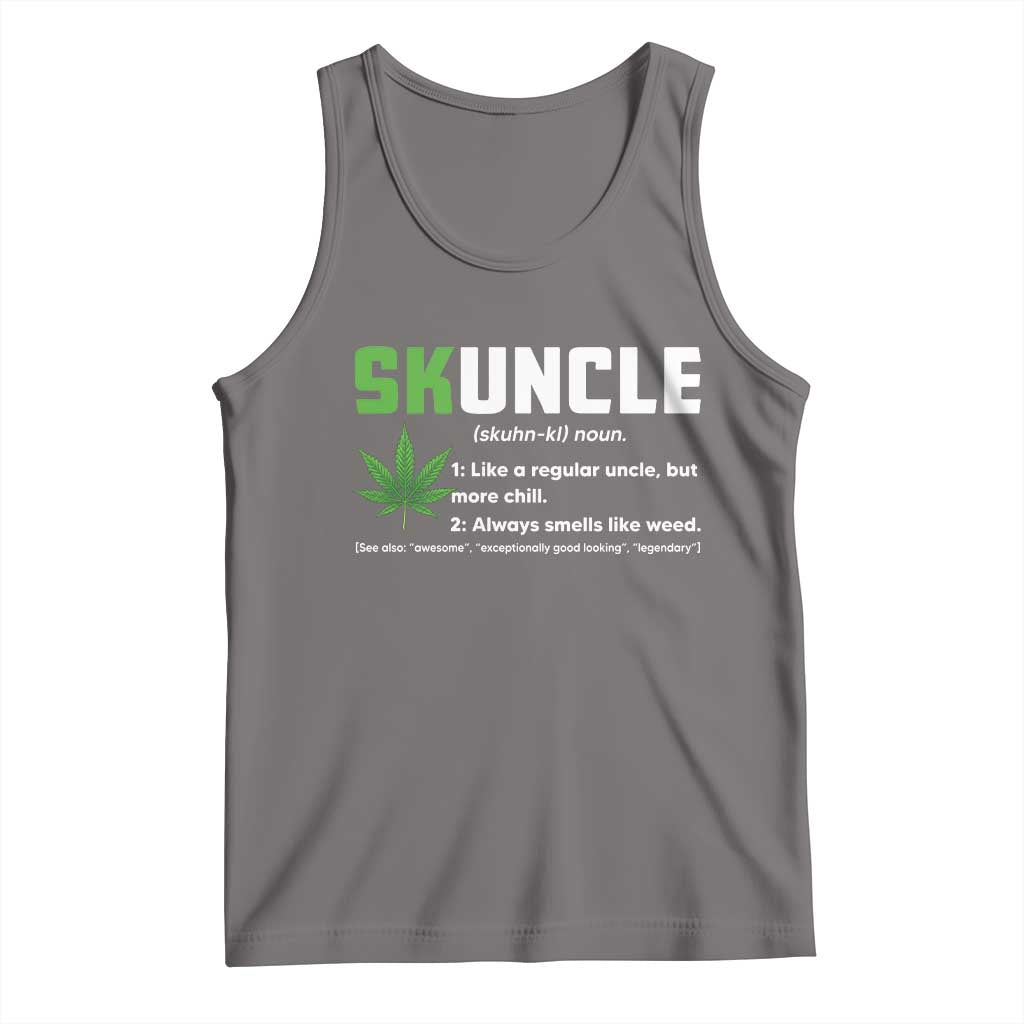Funny Uncle Weed Smoker Tank Top Skuncle Definition Funny Weed Pot Cannabis Marijuana