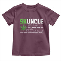 Funny Uncle Weed Smoker Toddler T Shirt Skuncle Definition Funny Weed Pot Cannabis Marijuana